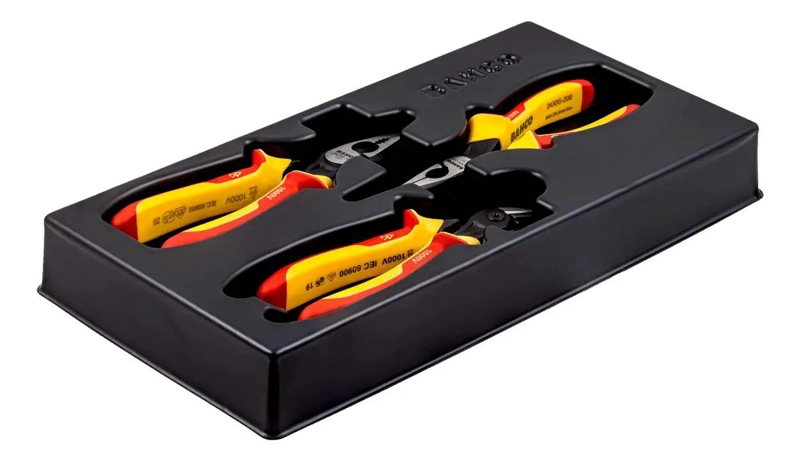 JUEGO DE ALICATES AISLADOS 1000 V ERGO 3 PIEZAS IEC 60900 - 3