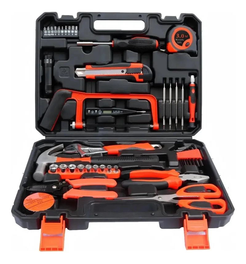 KIT UNIVERSAL 45 PIEZAS HERRAMIENTAS COMBINADAS - 1