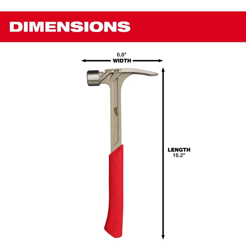 MARTILLO DE ENCUADRE 28OZ CON CARA FRESADA - 4