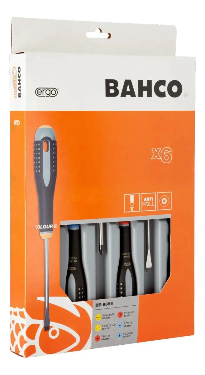 JUEGO DE 6 DESTORNILLADORES PHILLIPS Y POZIDRIV ERGONOMIC - 3