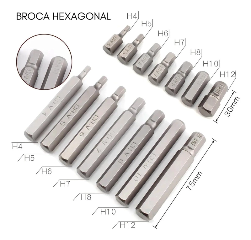 SET DE 40 PUNTAS CORTO Y LARGO TORX ALLEN IMBUS - 4