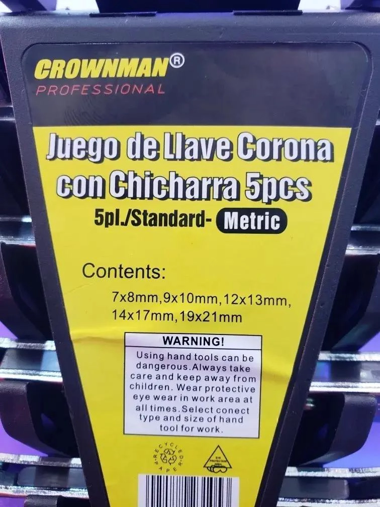 JUEGO DE LLAVES CON CHICHARRA 5 PIEZAS - 5