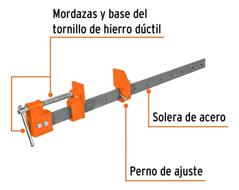 PRENSA SARGENTO 60 CM PARA SUJECION FIRME - 2