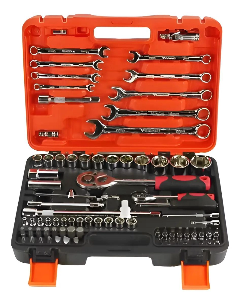 KIT DE DADOS 82 PIEZAS CON CHICHARRAS Y LLAVES - 1