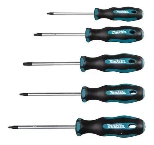 JUEGO DE 5 DESARMADORES MAGNE TICOS TIPO TORX - 1