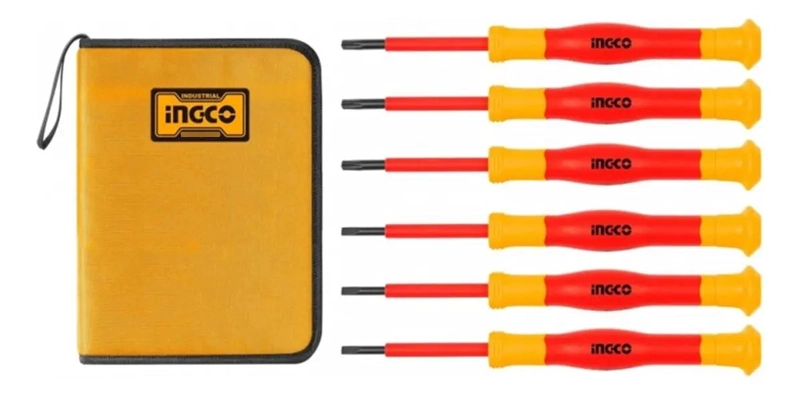 SET DE 6 DESATORNILLADORES DE PRECISION AISLADOS VDE - 1