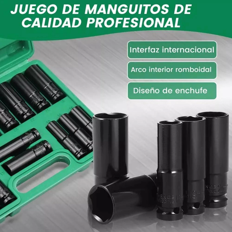 JUEGO DE HERRAMIENTAS CON LLAVES Y VASOS 20 PIEZAS - 5