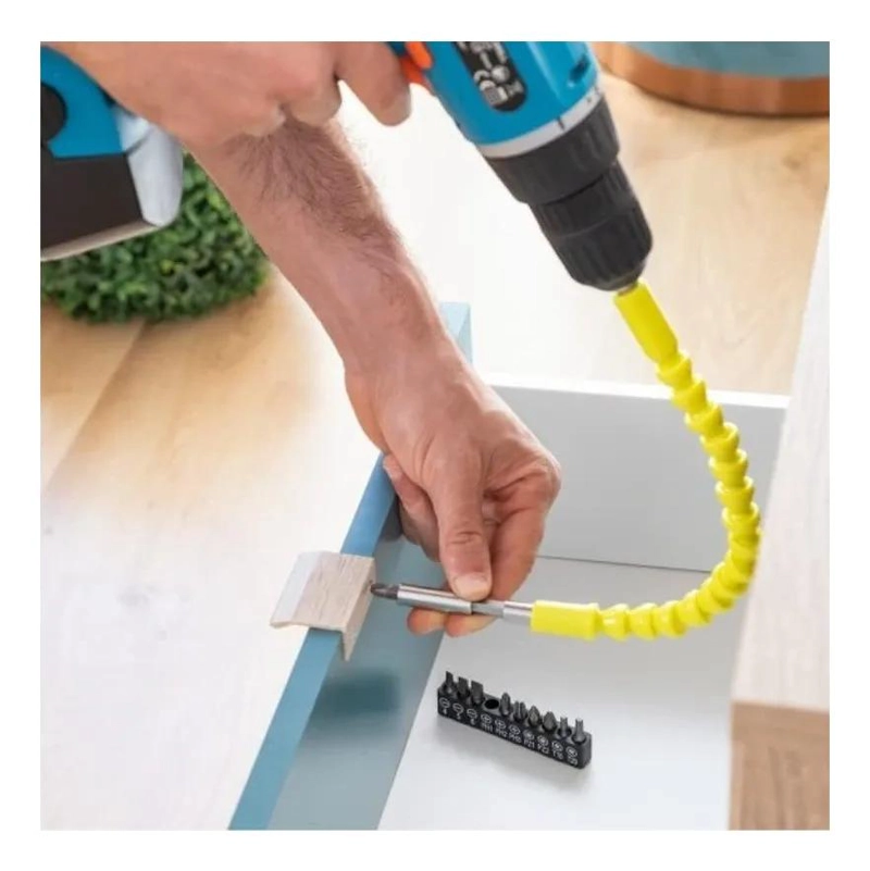 EXTENSION FLEXIBLE Y SET DE 10 PUNTAS PARA DESTORNILLADOR - 6