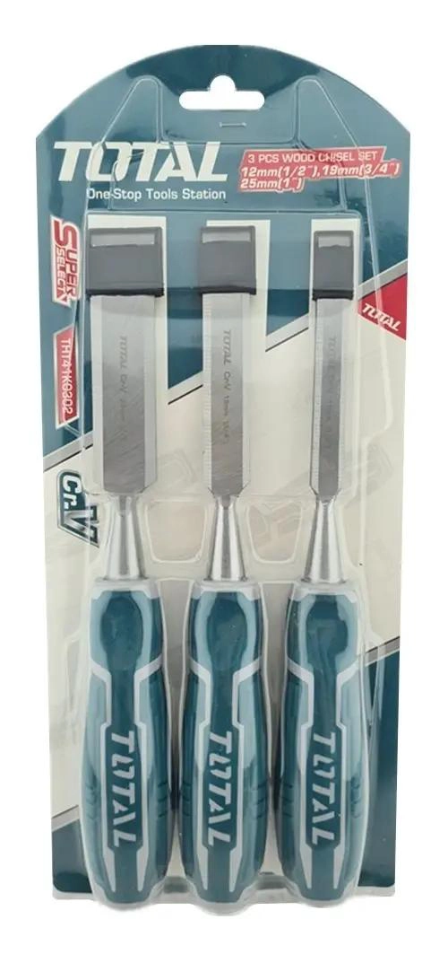 KIT DE CINCELES PARA MADERA 3 PIEZAS - 1