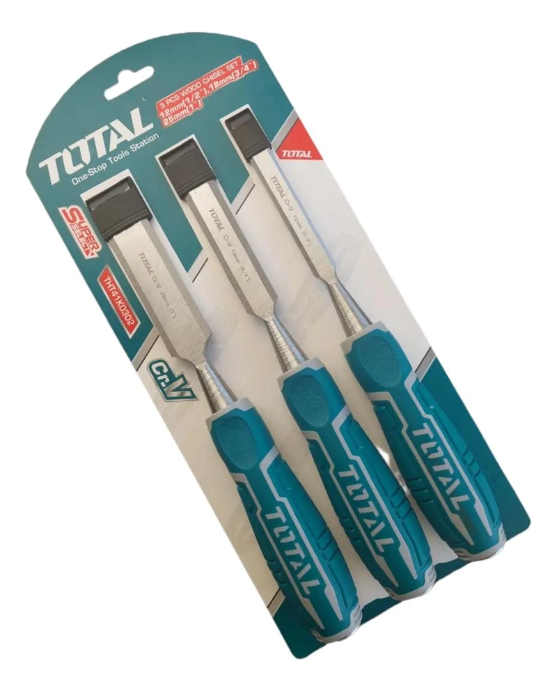 KIT DE CINCELES PARA MADERA 3 PIEZAS - 3