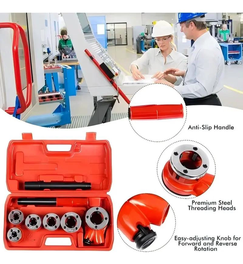 TERRAJA MANUAL PARA CAÑERIA GALVANIZADA CON MALETA - 4