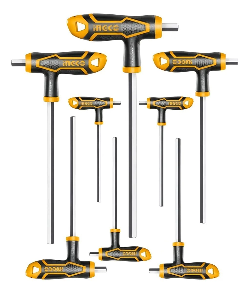 SET DE 8 LLAVES ALLEN HEXAGONALES CON MANGO - 2