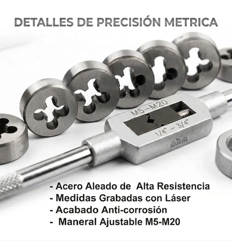 SET DE 27 TERRAJAS MACHO Y HEMBRA CON ESTUCHE - 3