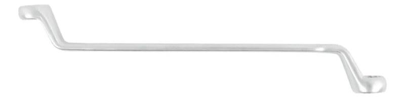 LLAVE ACODADA DE ACERO CON CABEZAL FIJO PLATEADO - 2