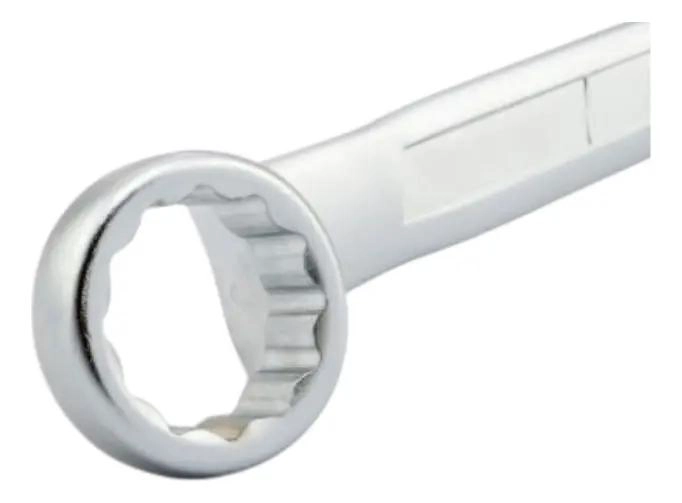 LLAVE ACODADA DE ACERO CON CABEZAL FIJO PLATEADO - 3