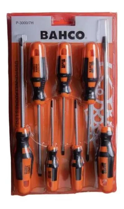 JUEGO DE 7 DESTORNILLADORES PREMIUM CON MANGO ERGONOMICO - 1