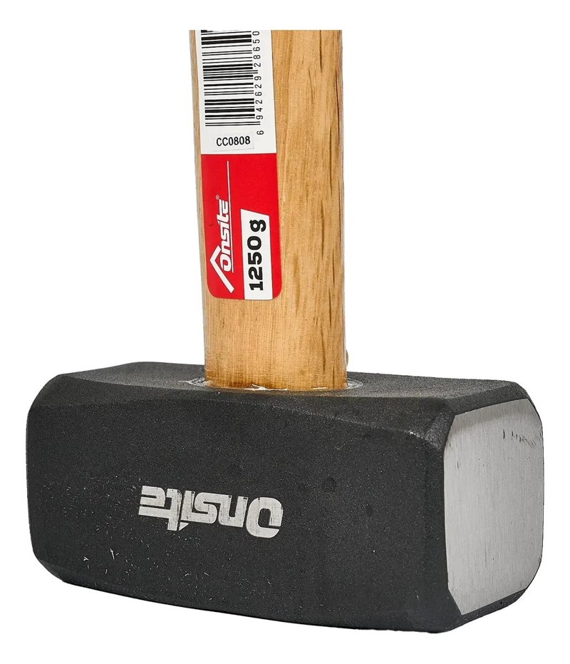 MARTILLO DE ACERO 1250 GRAMOS CON MANGO DE MADERA - 2