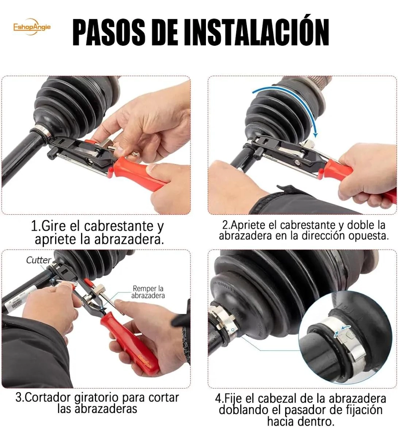 KIT PROFESIONAL DE HERRAMIENTAS PARA ABRAZADERAS - 3