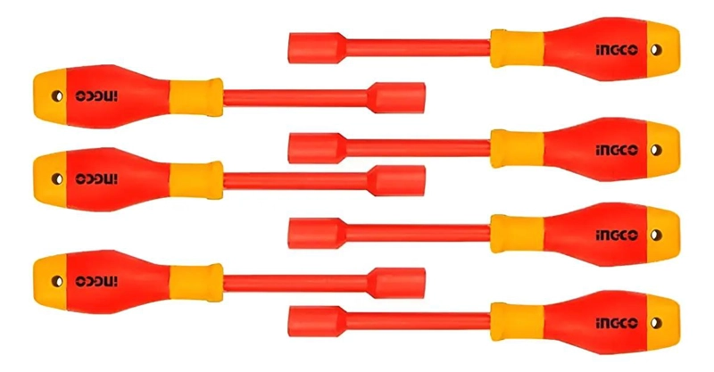 SET DE 7 DESTORNILLADORES CON DADO HEXAGONAL AISLADO - 1