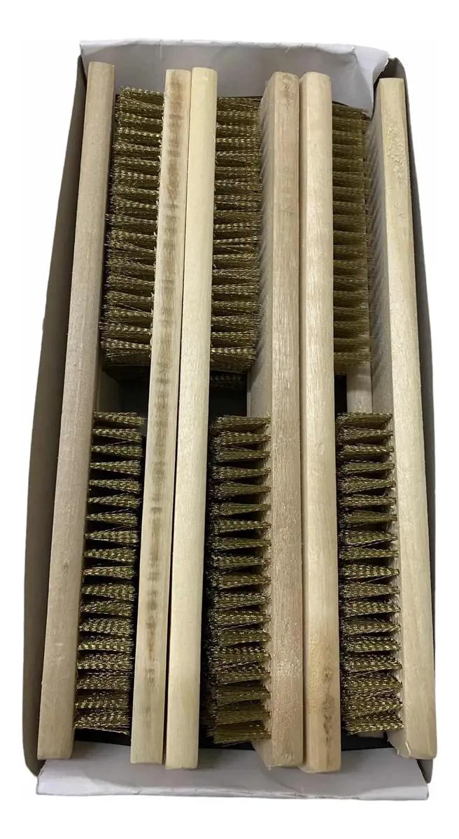 ESCOBILLA DE MANGO DE MADERA 8 FILAS - 3