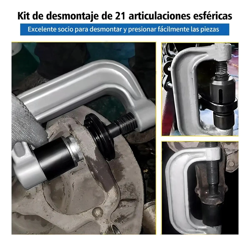 KIT EXTRACTOR DE ROTULAS 21 PIEZAS PARA AUTOMOVILES - 2
