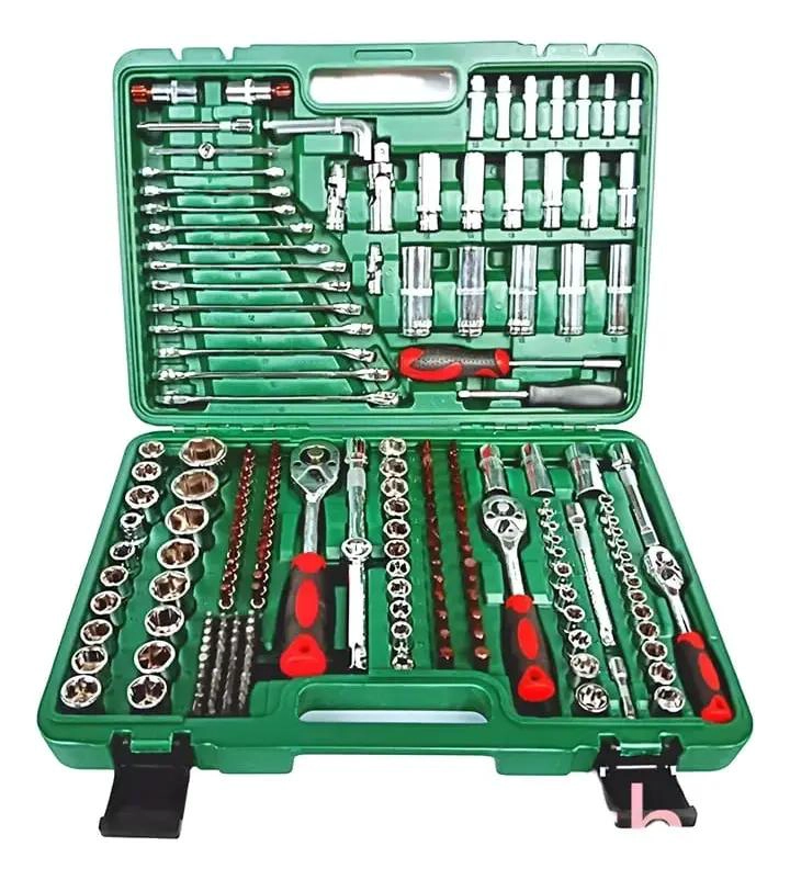 SET DE HERRAMIENTAS CON DADOS Y LLAVES 216 PIEZAS - 2