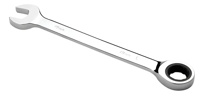 LLAVE COMBINADA PUNTA CORONA 17MM CON CHICHARRA - 1
