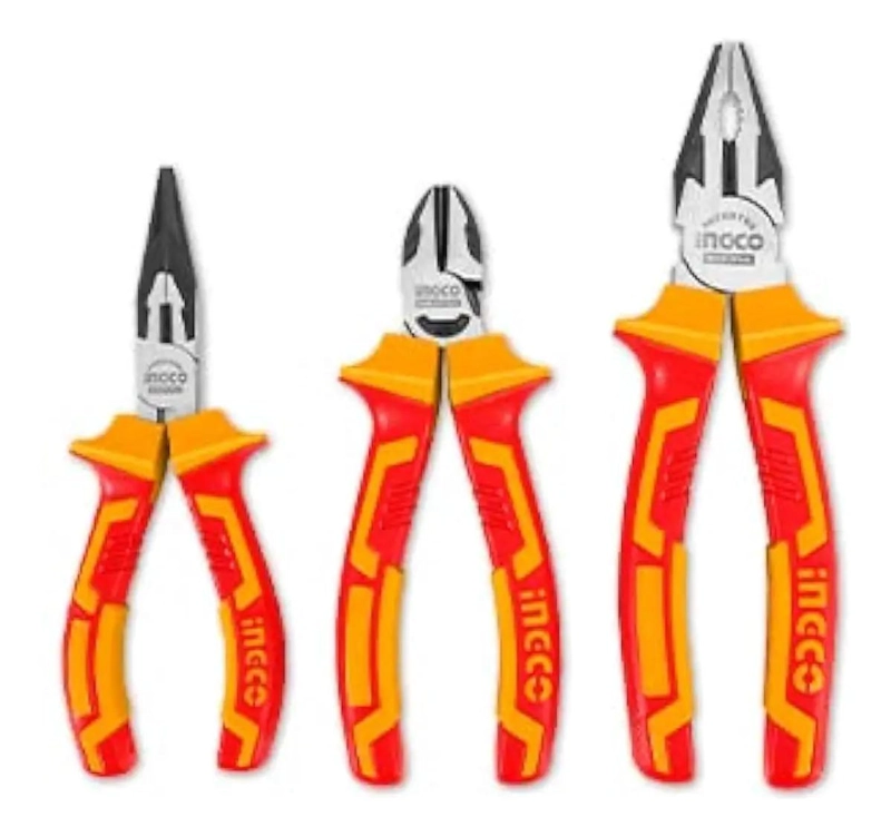 SET DE 3 PINZAS AISLADAS PARA ELECTRICISTA - 1