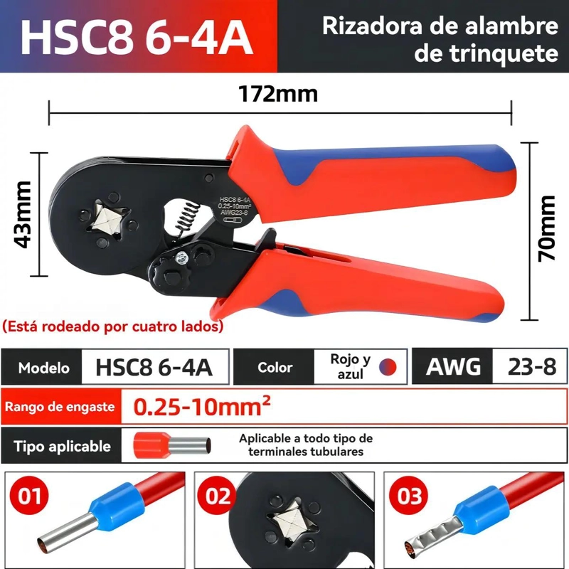 SET ALICATE CRIMPADOR CON 1200 TERMINALES - 3