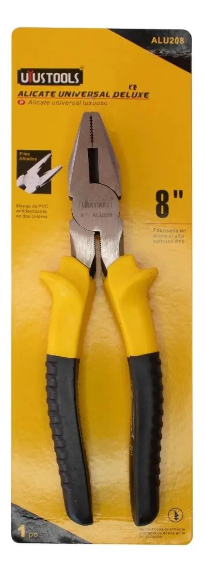 ALICATE UNIVERSAL 8 PULGADAS CON MANGO ANTIDESLIZANTE - 2