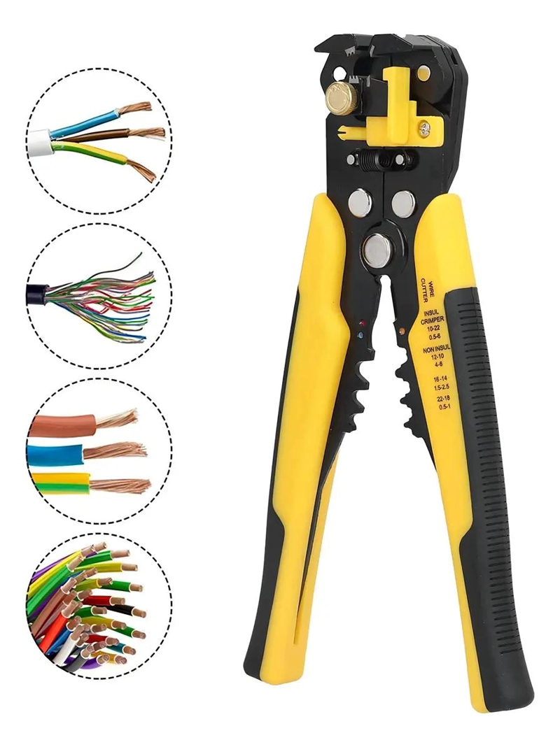 ALICATE MULTIFUNCION PARA PELAR, CORTAR Y CRIMPAR CABLES - 2