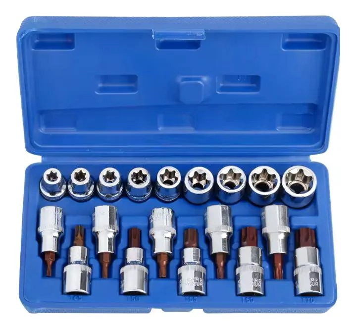 KIT DADOS ESTRELLA PUNTA TORX 1/2' 18 PIEZAS - 2