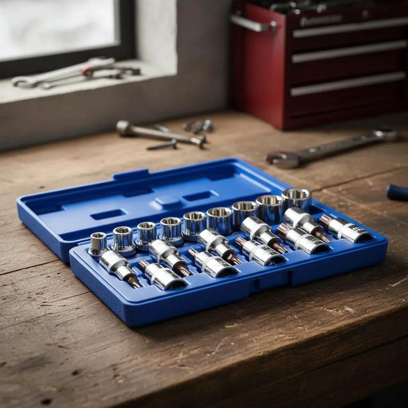 KIT DADOS ESTRELLA PUNTA TORX 1/2' 18 PIEZAS - 5