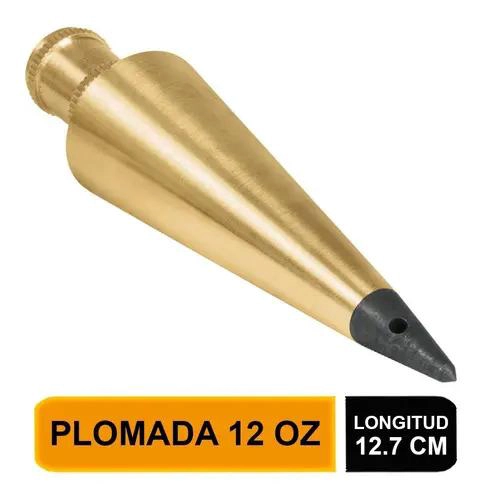 PLOMADA DE BRONCE 340 G 12,7 CM PARA ALBAÑILERIA - 1