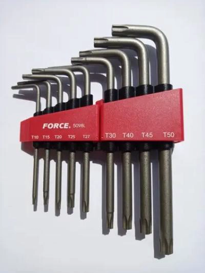 JUEGO DE LLAVES TORX LARGAS T10 A T50 9 PIEZAS - 3