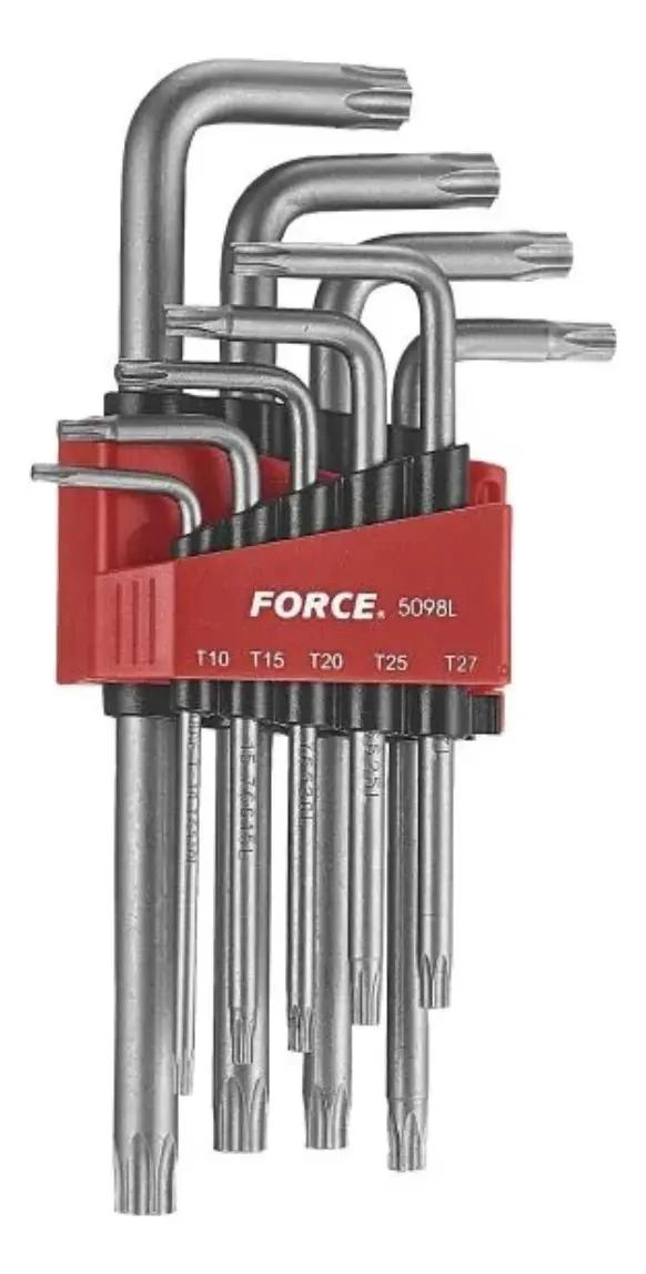 JUEGO DE LLAVES TORX LARGAS T10 A T50 9 PIEZAS - 5