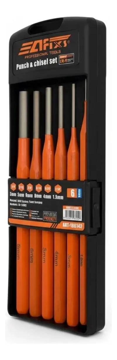 JUEGO DE CINCELES PUNZONES BOTADORES 6 PIEZAS - 2