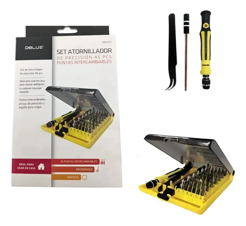 SET DE ATORNILLADOR DE PRECISION 45 PIEZAS CON PUNTA PH - 1