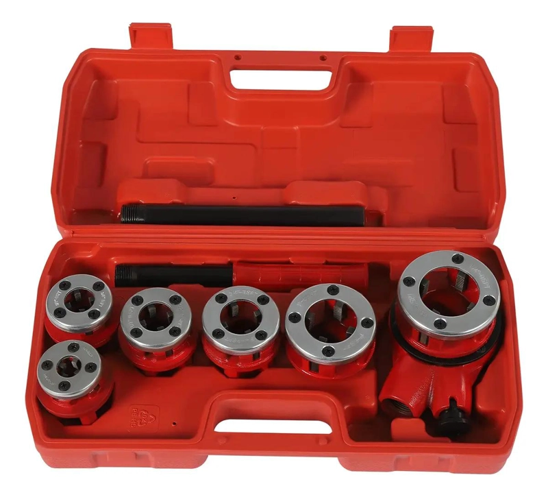 SET DE TERRAJAS MANUALES PARA TUBO 6 PIEZAS 1/2 A 1 1/4 - 1