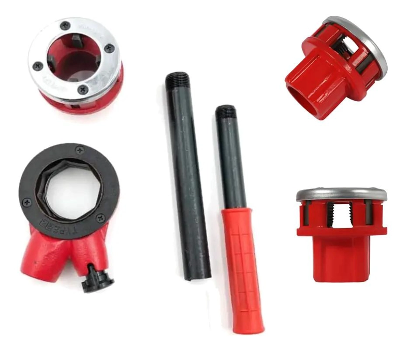 SET DE TERRAJAS MANUALES PARA TUBO 6 PIEZAS 1/2 A 1 1/4 - 2