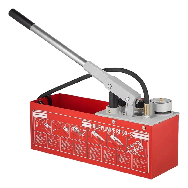 BOMBA MANUAL PARA PRUEBA DE PRESION HIDRAULICA 0-60 BAR - 3