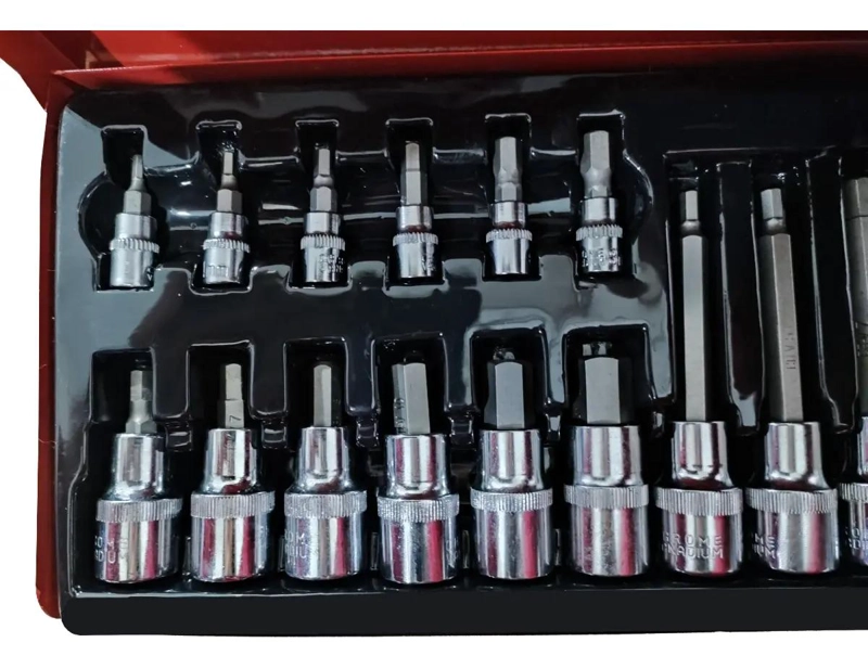 SET DE DADOS ALLEN LARGO Y CORTO 18 PIEZAS 1/2 Y 1/4 - 3