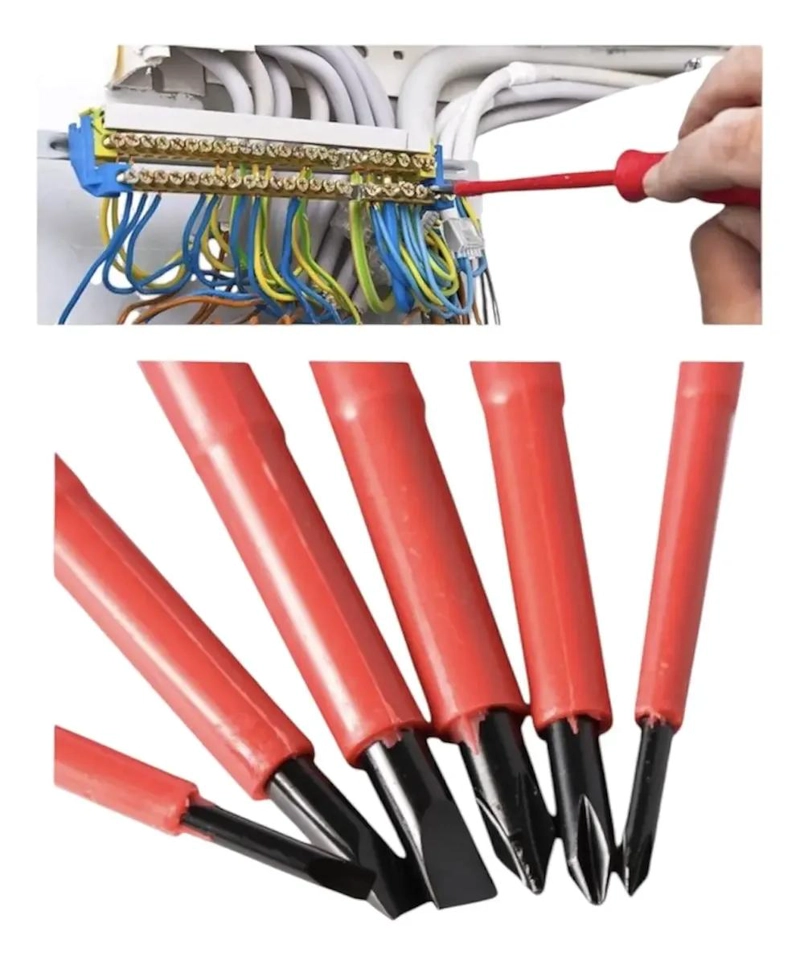 SET DE DESTORNILLADORES DIELE CTRICOS 6 UNIDADES - 4