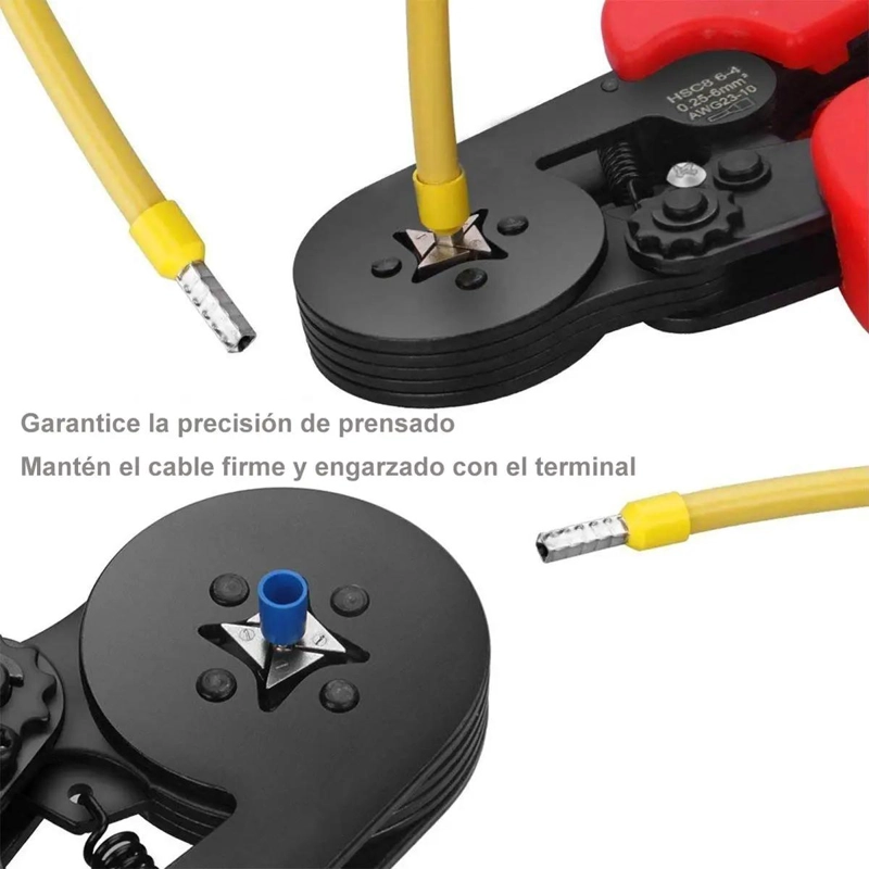 ALICATE CRIMPADOR PARA TERMINALES FERRULE 0.5 A 6MM² - 3