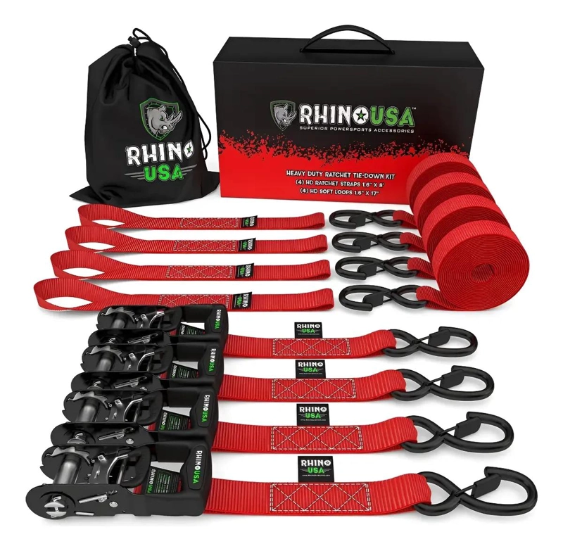 PACK 4 CORREAS DE AMARRE 4 CM X 457 CM - 1