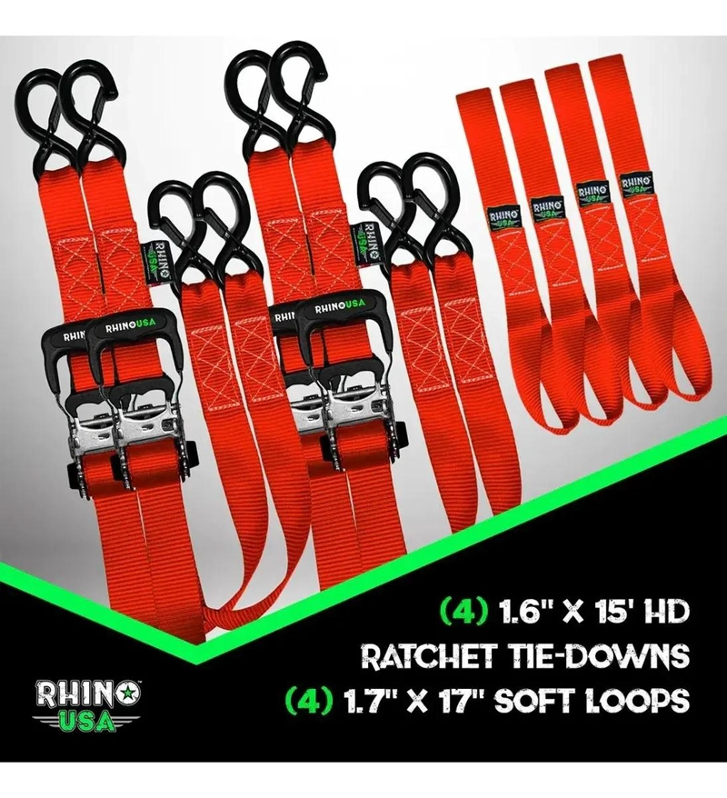 PACK 4 CORREAS DE AMARRE 4 CM X 457 CM - 2