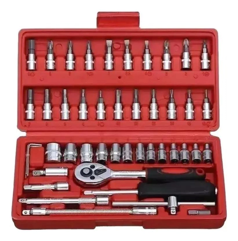 KIT 46 PIEZAS LLAVES COMBINADAS Y DADOS MECANICOS - 3