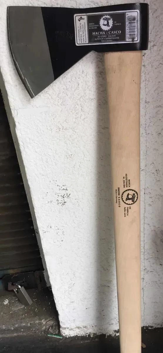 HACHA LEÑADOR 5 LBS CON MANGO DE MADERA ROBUSTA - 4