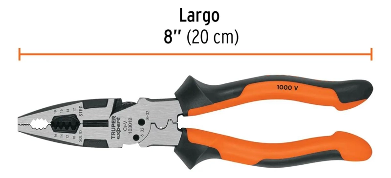 PINZA MULTIUSO 8 PULGADAS CON AGARRE COMODO - 3