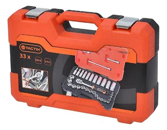 JUEGO DE 33 LLAVES DADO 3/8' DR - 3